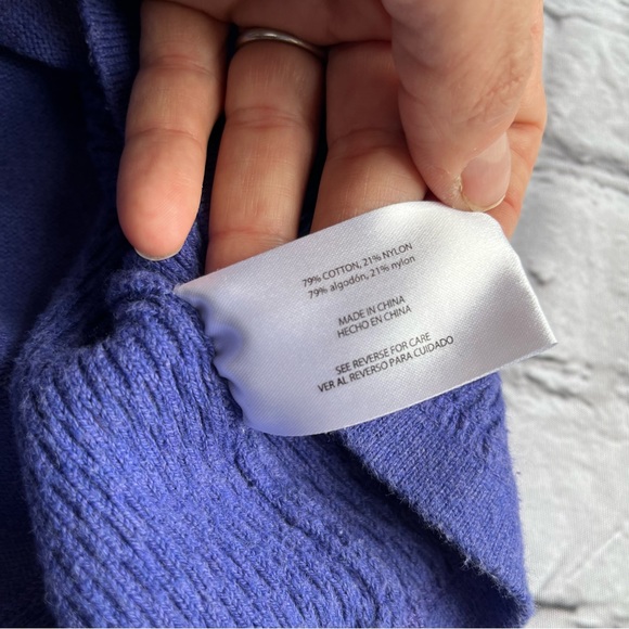 VTG Y2K Eddie Bauer Womens Large Purple Sweater - Picture 11 of 12